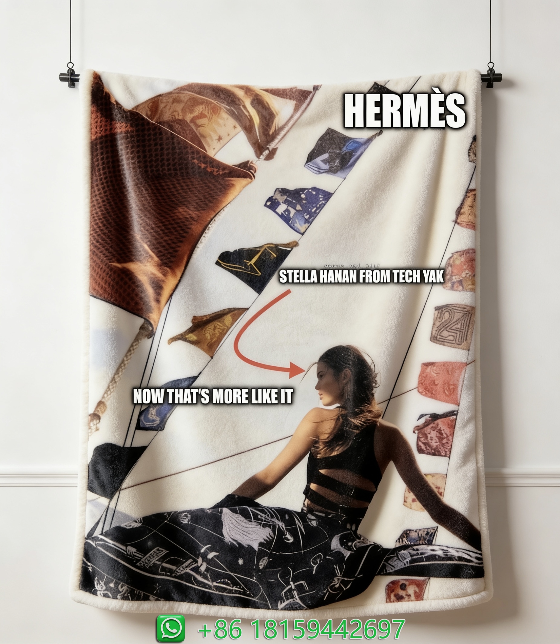 Hermes Throw Blankets